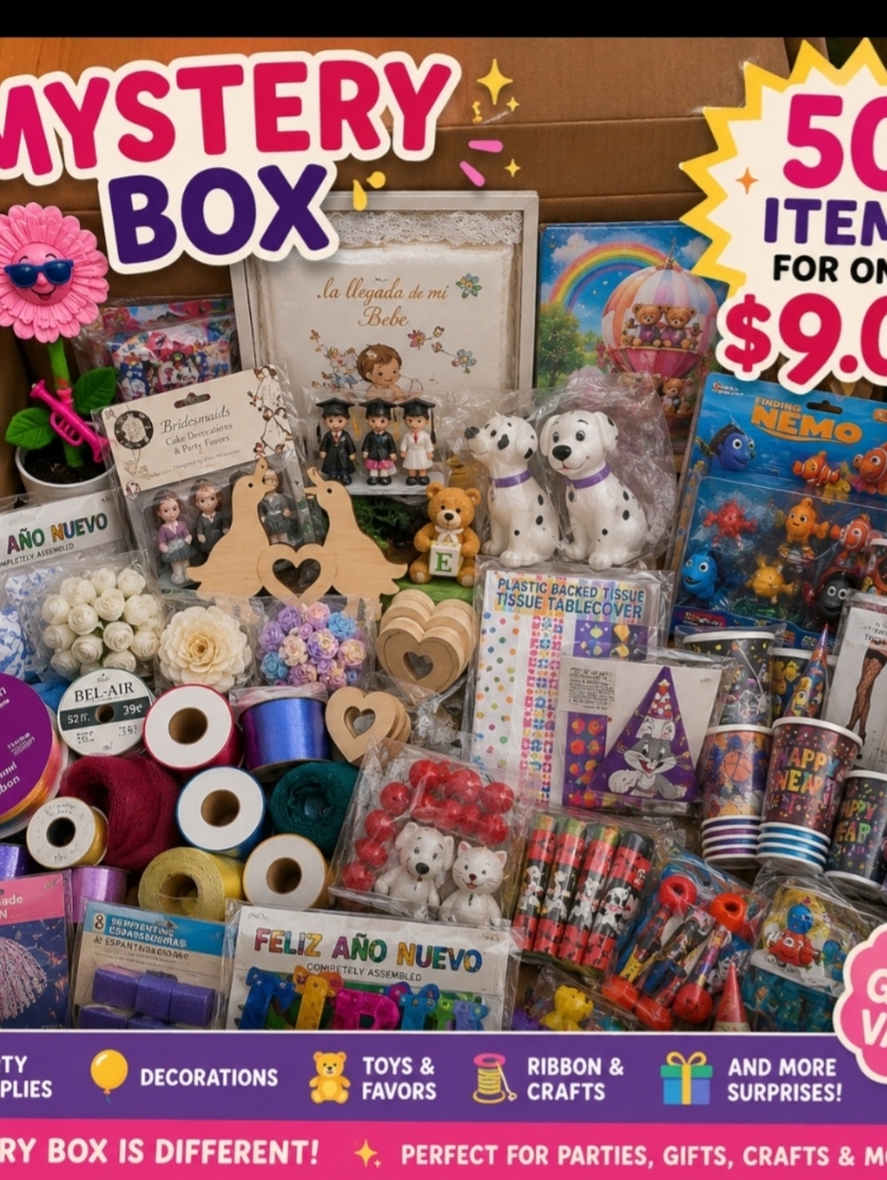 El General Mystery Party Box - Multi-Color Party Supplies